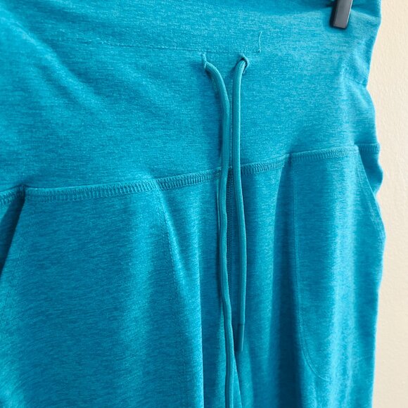 Beyond Yoga Spacedye Commuter Midi Leggings Size Medium Peacock Blue Heather Gym - Picture 6 of 14